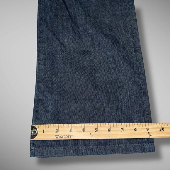 G-Star‎ Raw Jeans Mens 34x28 Blue Dark Wash Coder Straight Embroidered Hemmed - Picture 11 of 13